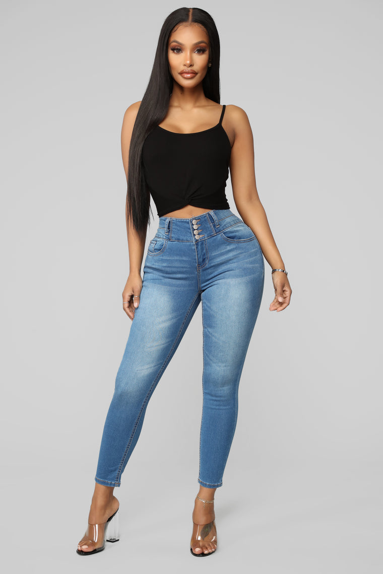 Right By Your Side High Rise Jeans - Medium Blue Wash - Jeans - Fashion ...