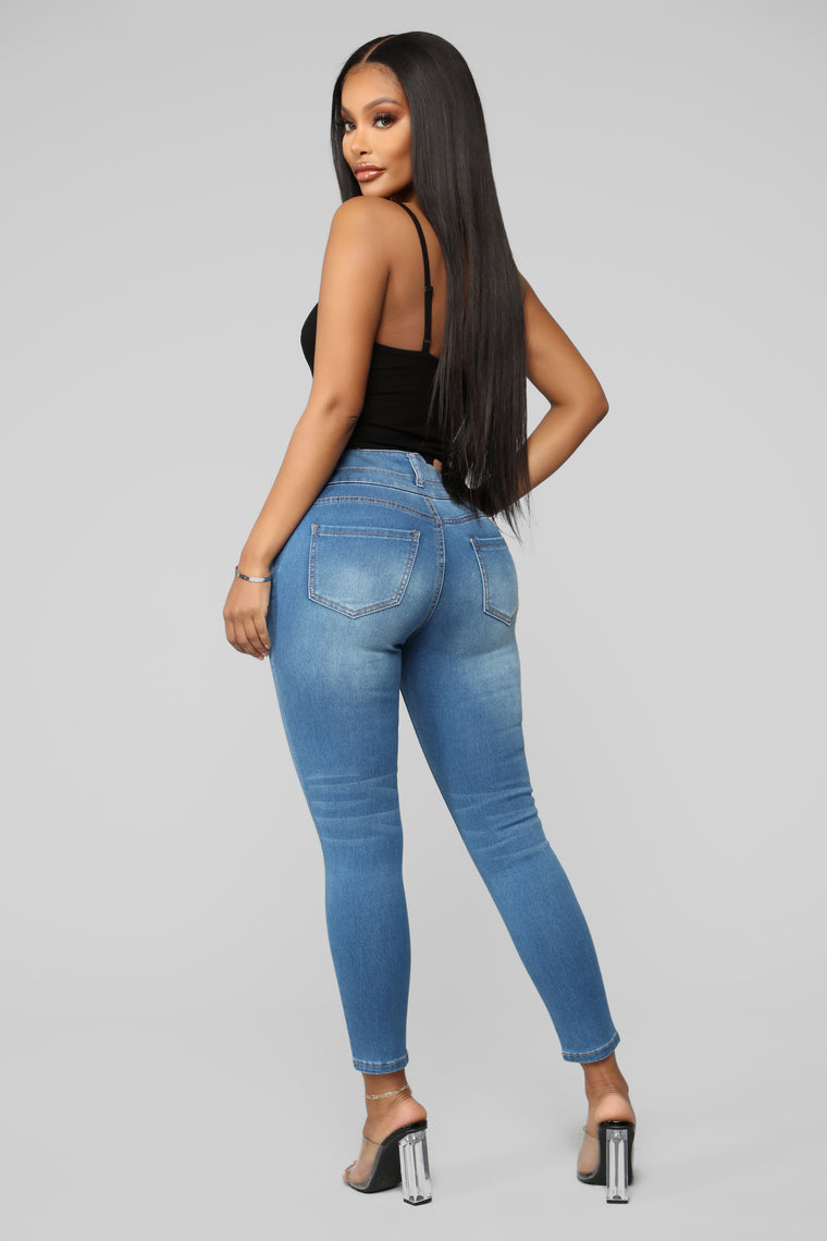 Right By Your Side High Rise Jeans - Medium Blue Wash - Jeans - Fashion ...