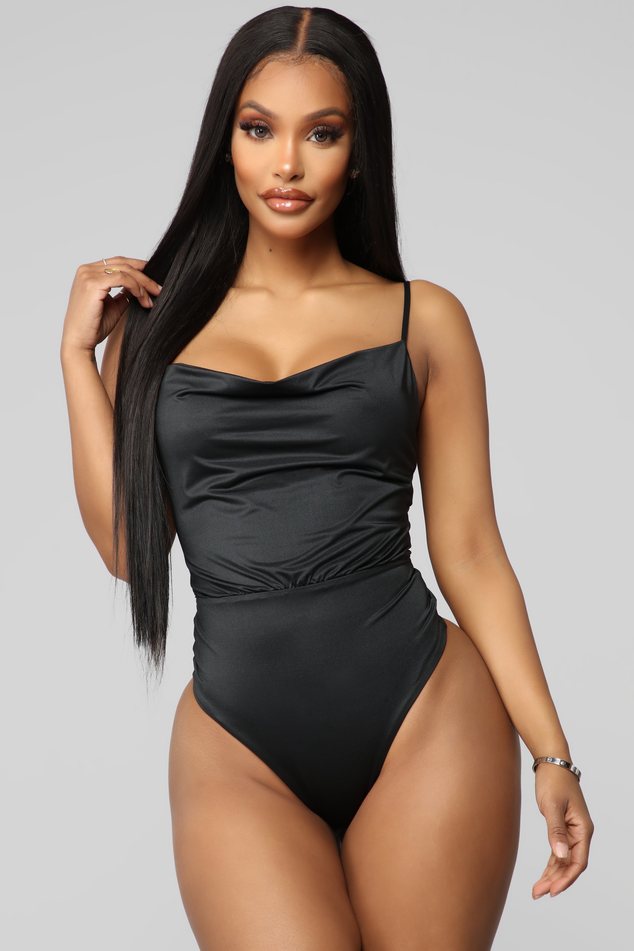 cowl neck bodysuit