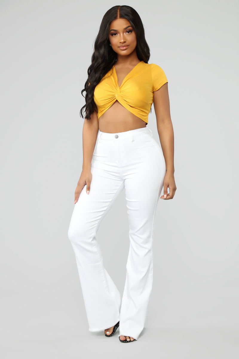 Valentina High Rise Flare Jeans - White | Fashion Nova, Jeans | Fashion ...