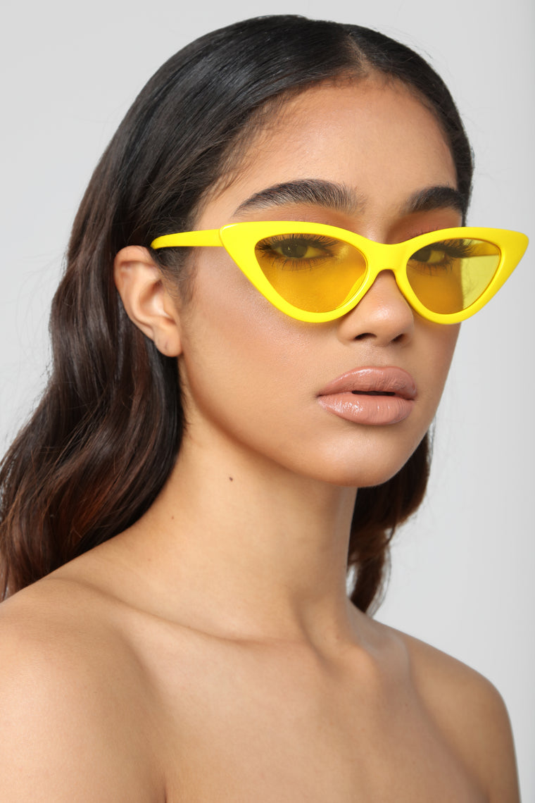 Please And Thank You Sunglasses - Yellow