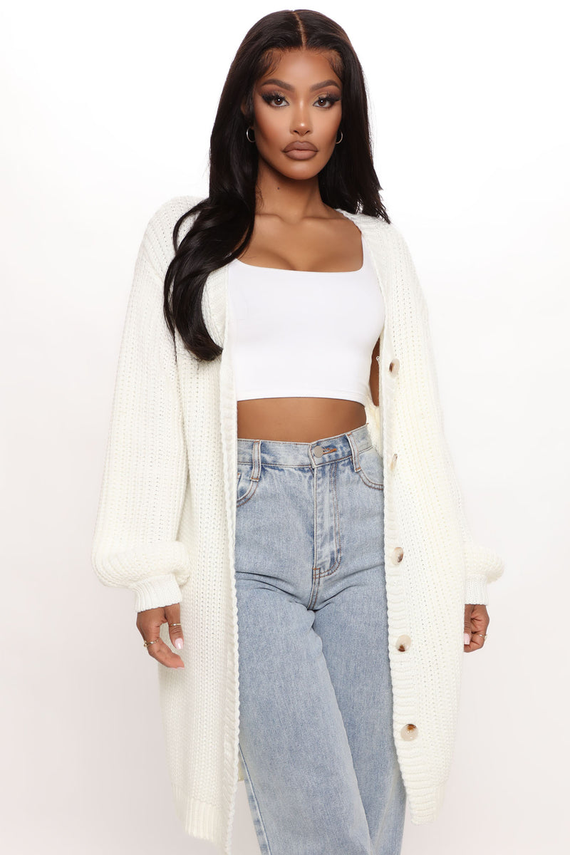 Cabin Stay Cardigan Sweater - Off White | Fashion Nova, Sweaters ...