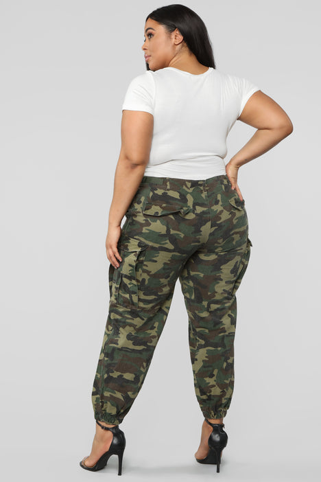 New Fashion Plus Size Womens Camouflage Army Skinny Fit Stretchy Jeans  Jeggings