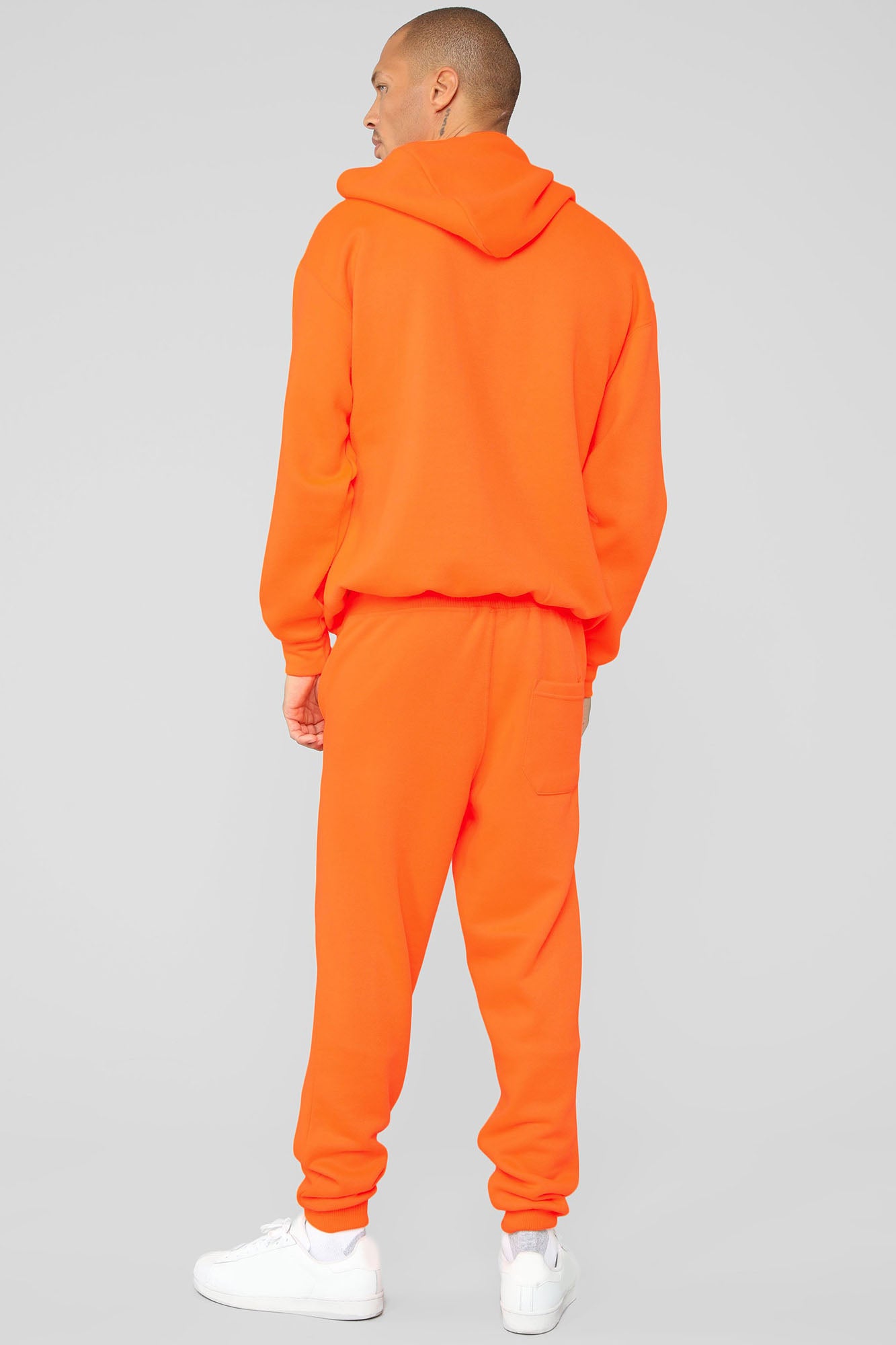 highlighter orange hoodie