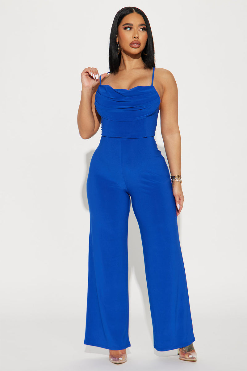 Candice Cowl Neck Jumpsuit - Royal | Fashion Nova, Jumpsuits | Fashion Nova