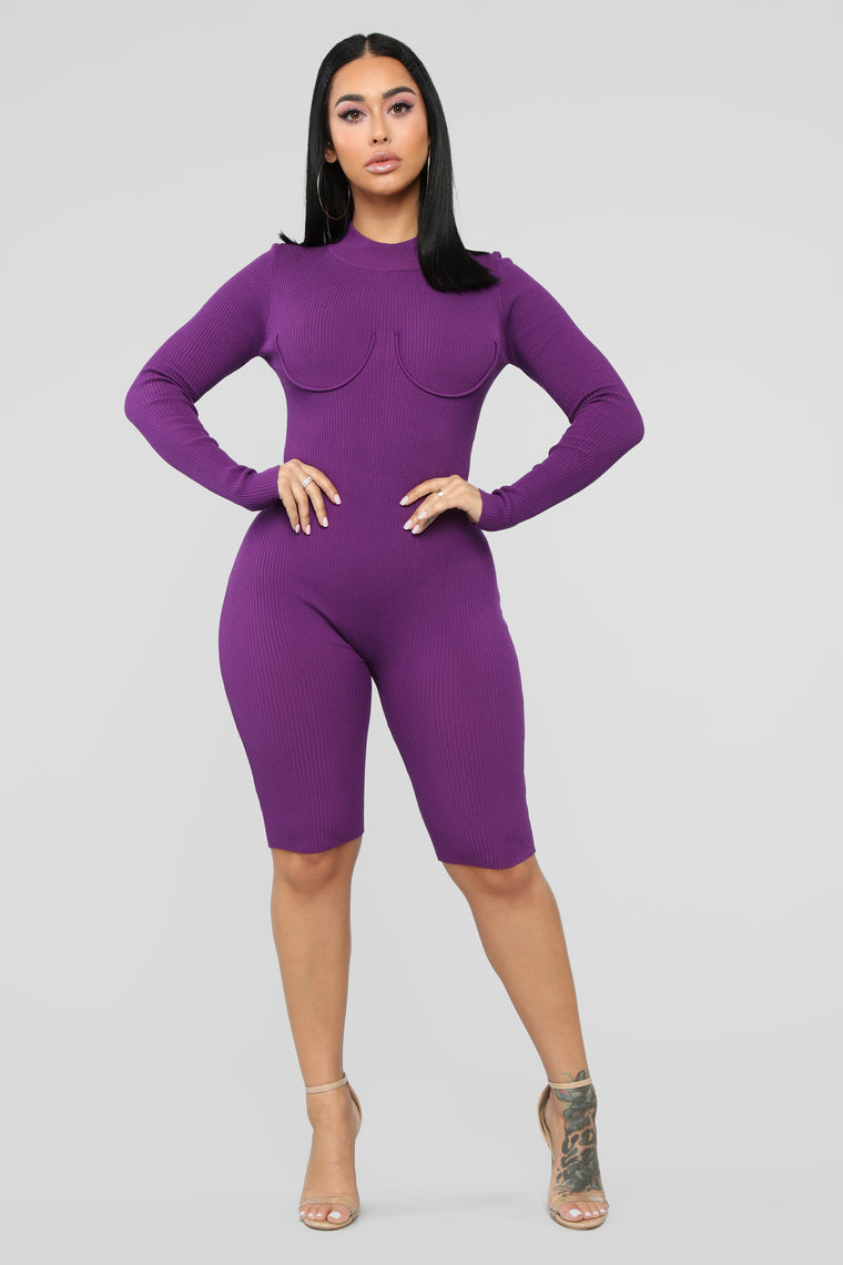 fashion nova purple jumpsuit