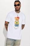 Stay Fresh Bear Short Sleeve Tee - White