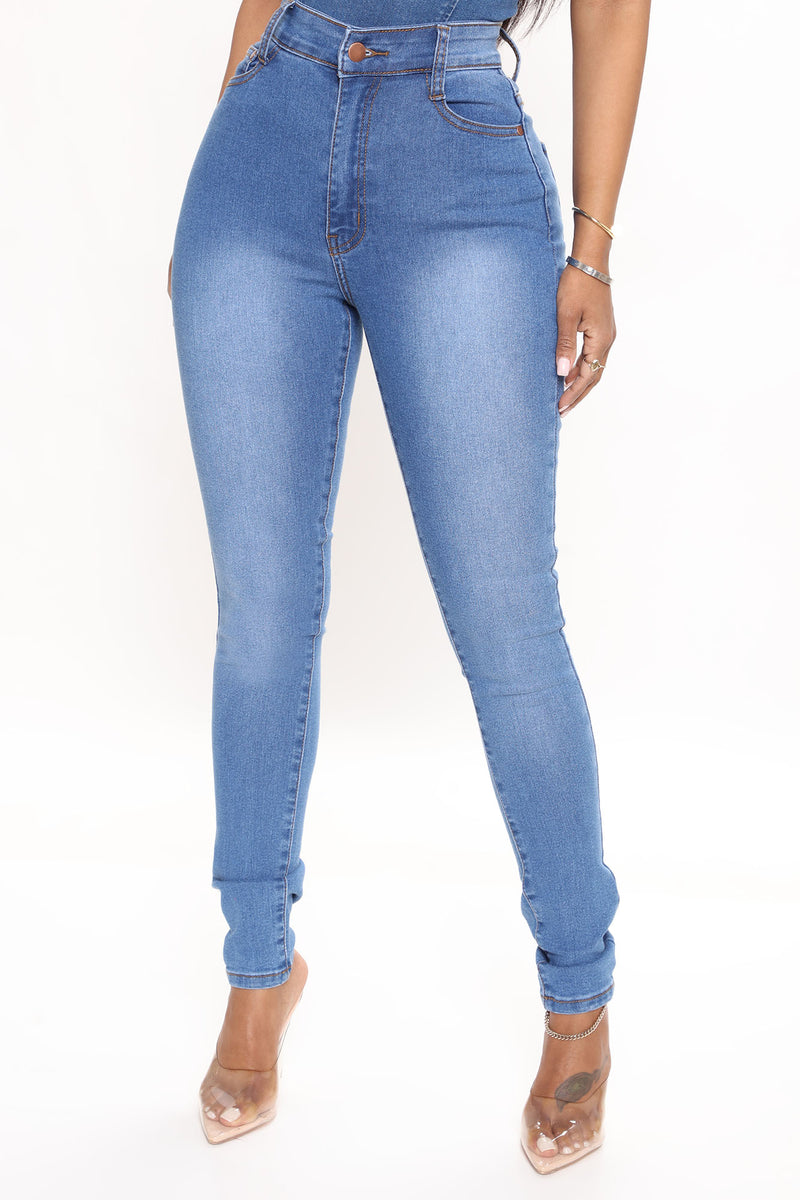 Marilyn High Waisted Skinny Jeans - Medium Blue Wash, Jeans | Fashion Nova