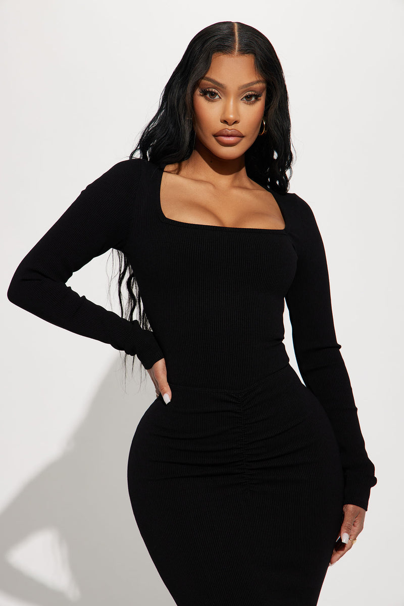 Arianna Snatched Bodysuit - Black | Fashion Nova, Bodysuits | Fashion Nova