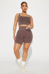 Your Go To Lounge Short Set - Brown