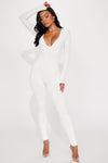 Natalia Smooth Snatched Jumpsuit - White