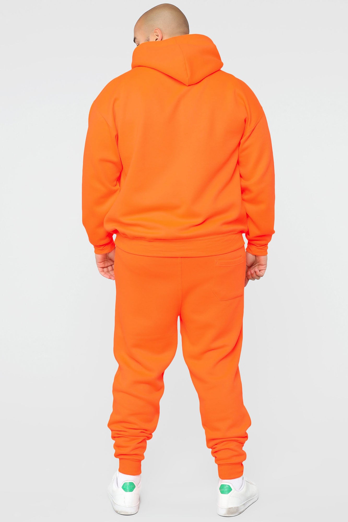 highlighter orange hoodie