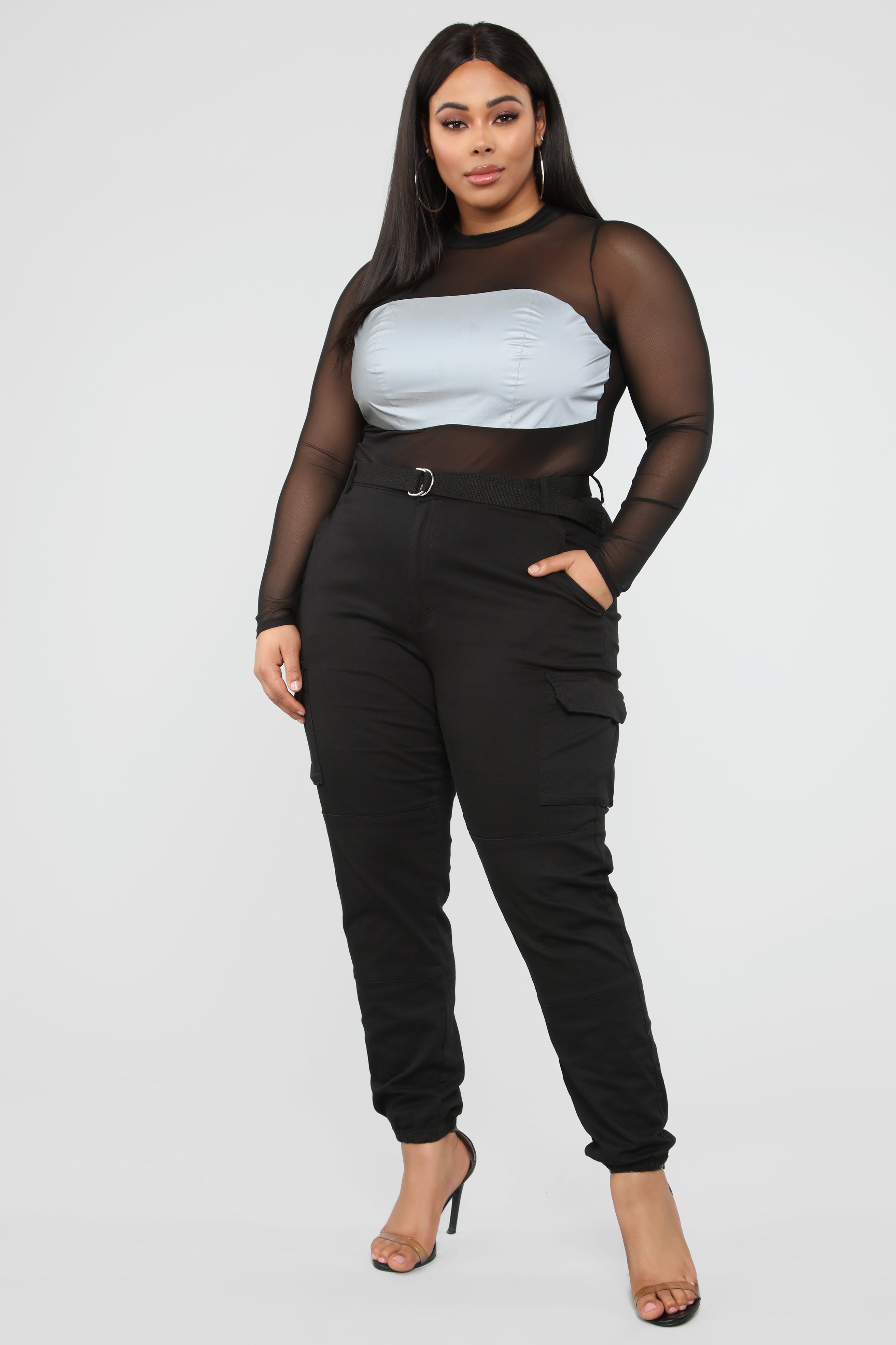 Reflective Mesh Bodysuit - Black – Fashion Nova