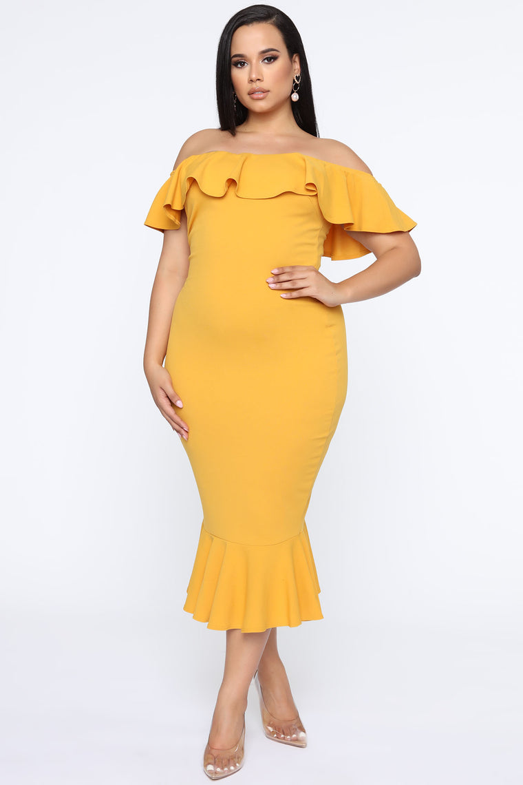 mustard yellow dress for wedding