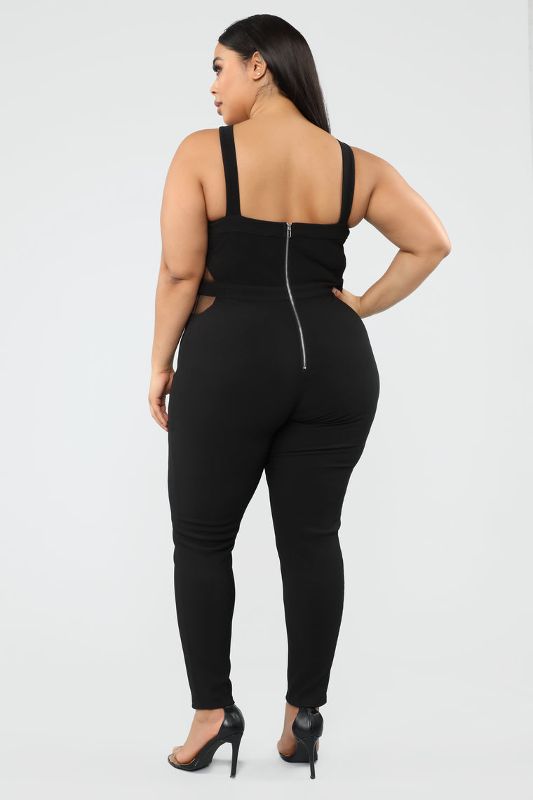 A Reason To Stay Jumpsuit - Black - Jumpsuits - Fashion Nova