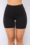 Classic Mini Biker Shorts - Black