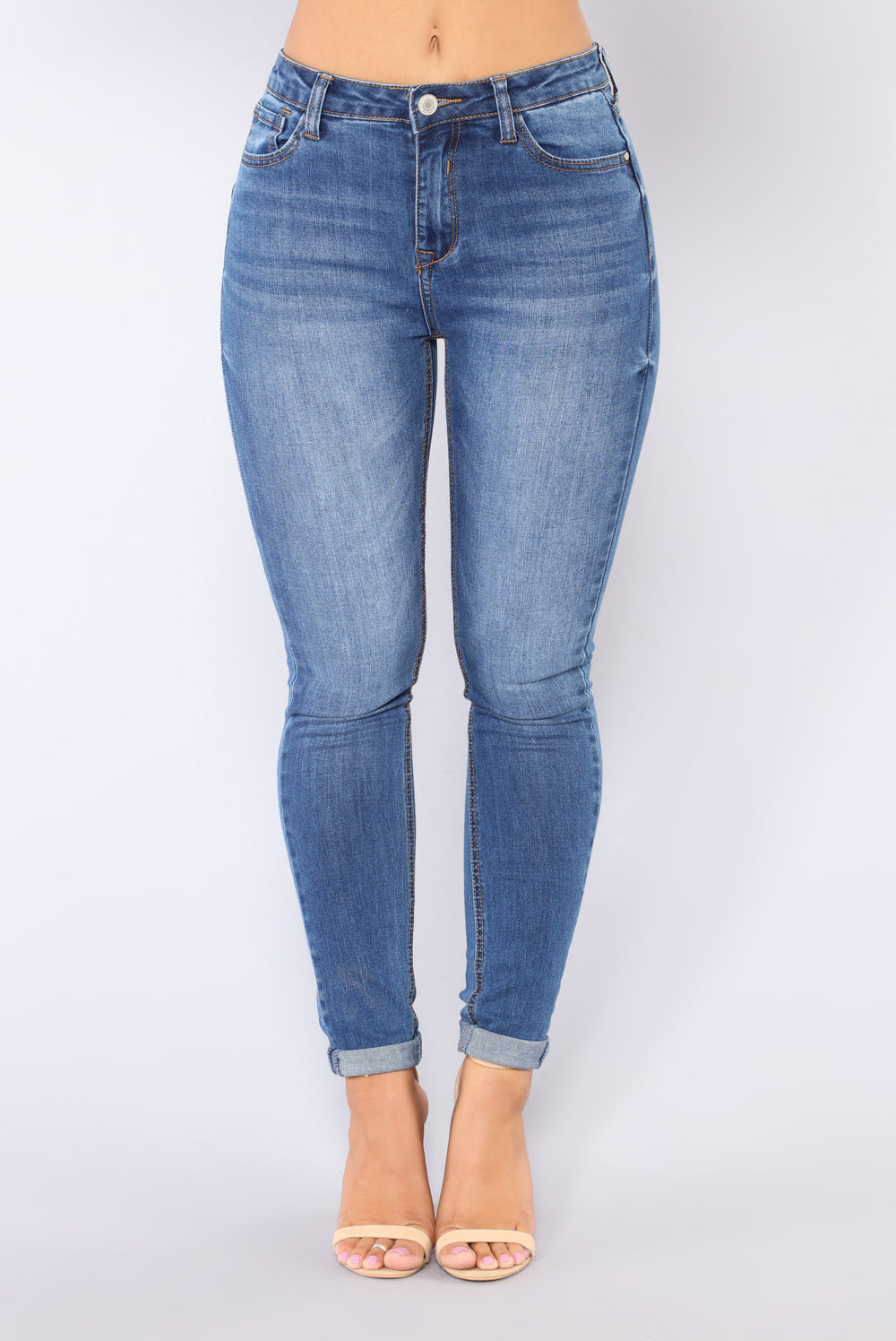 Randie Skinny Jeans - Medium Blue Wash