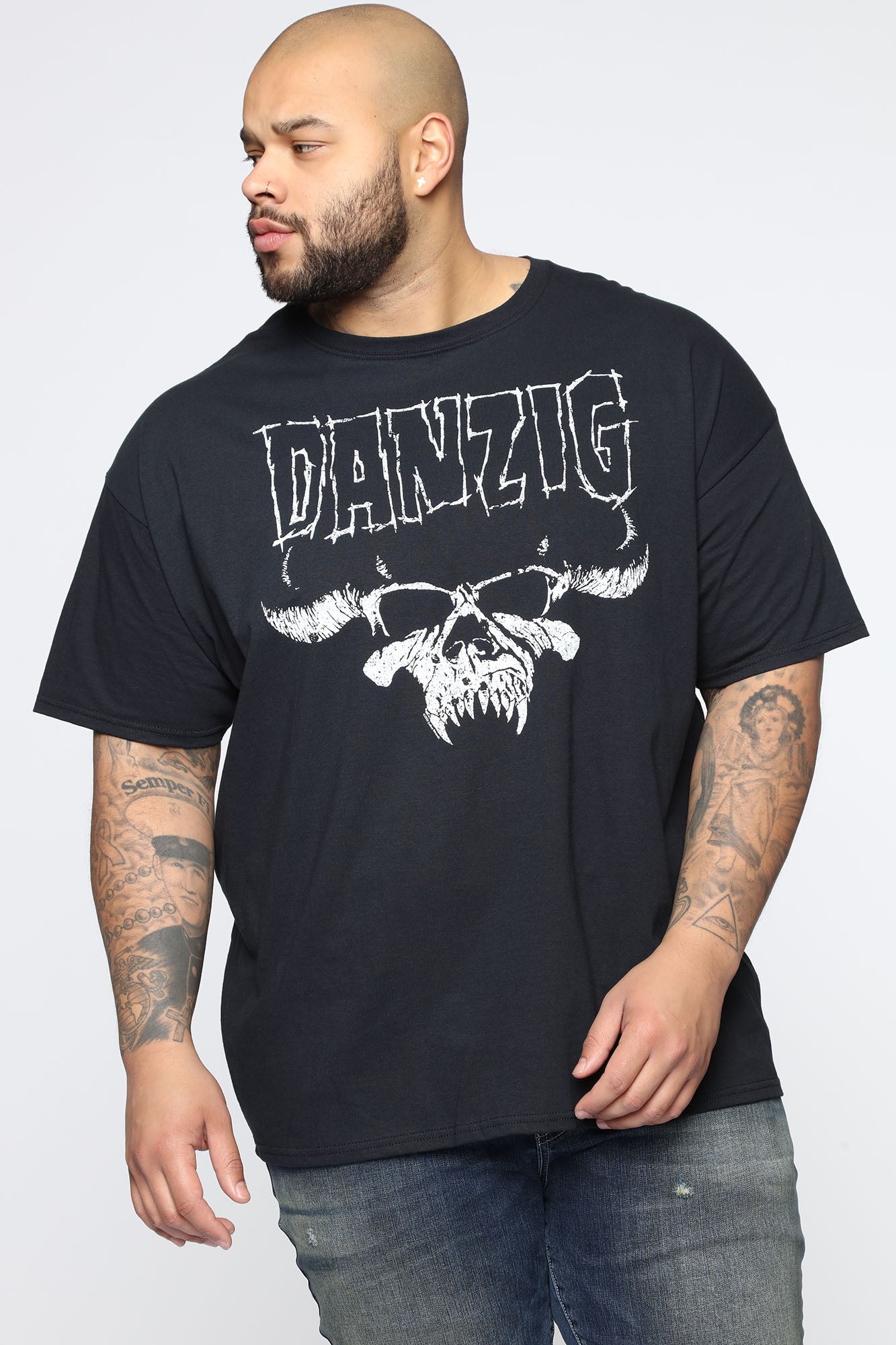 Danzig Short Sleeve Tee - Black/White – Fashion Nova