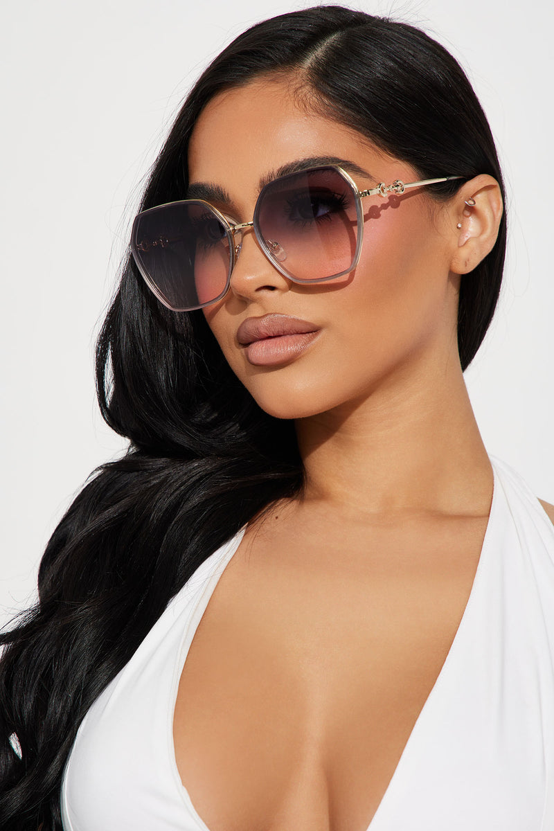 Hitting The Beach Sunglasses Grey Combo Fashion Nova Sunglasses