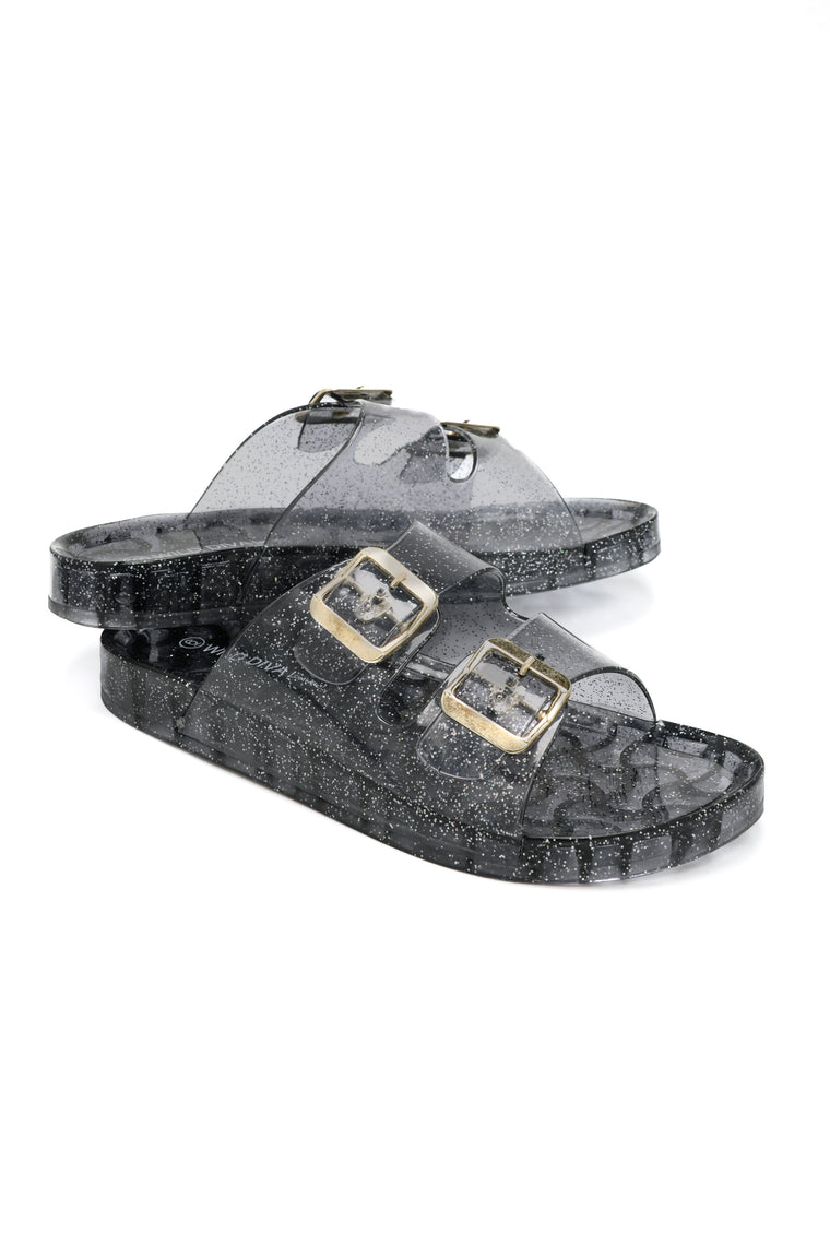 Jelly Rockin Slide - Black, Shoes 