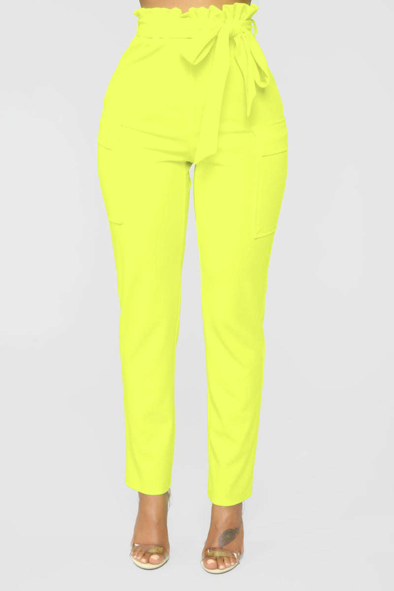Love Or Lust Trouser Pants - Neon Lime | Fashion Nova, Pants | Fashion Nova