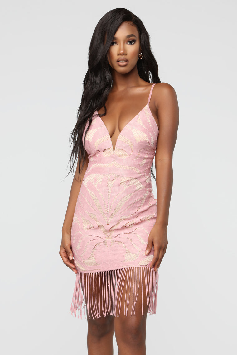 fashion nova blush pink dress