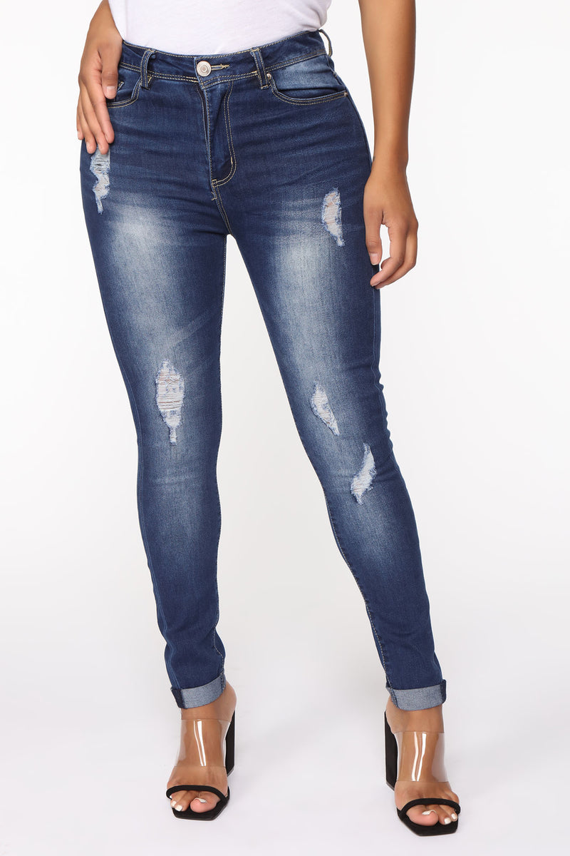 Rebekah Distressed Ankle Jeans - Dark Wash | Fashion Nova, Jeans ...