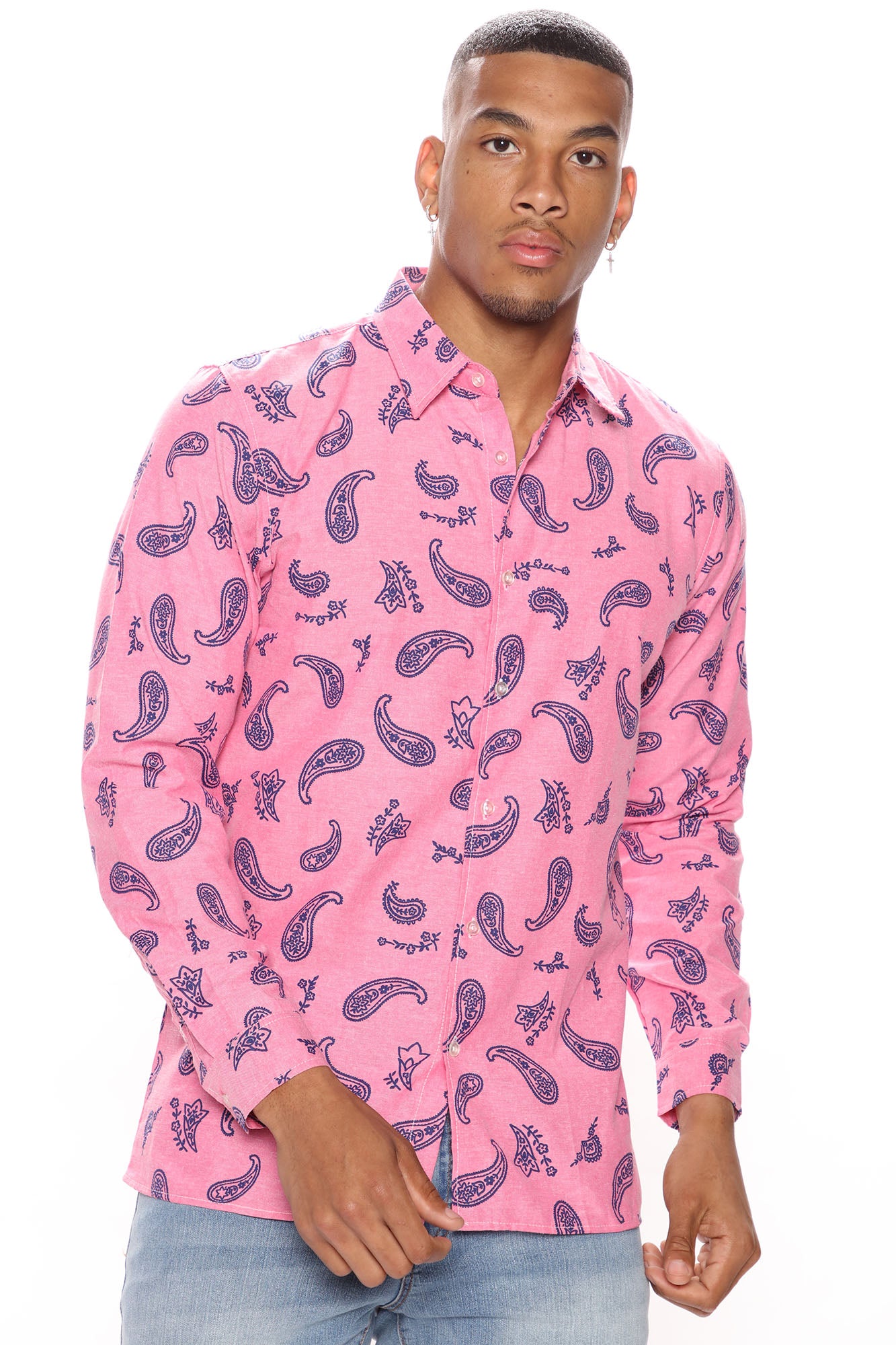 Stussy Union oxford paisley shirt XL