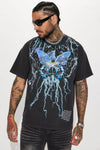 Lightning Monarch Short Sleeve Tee - Black