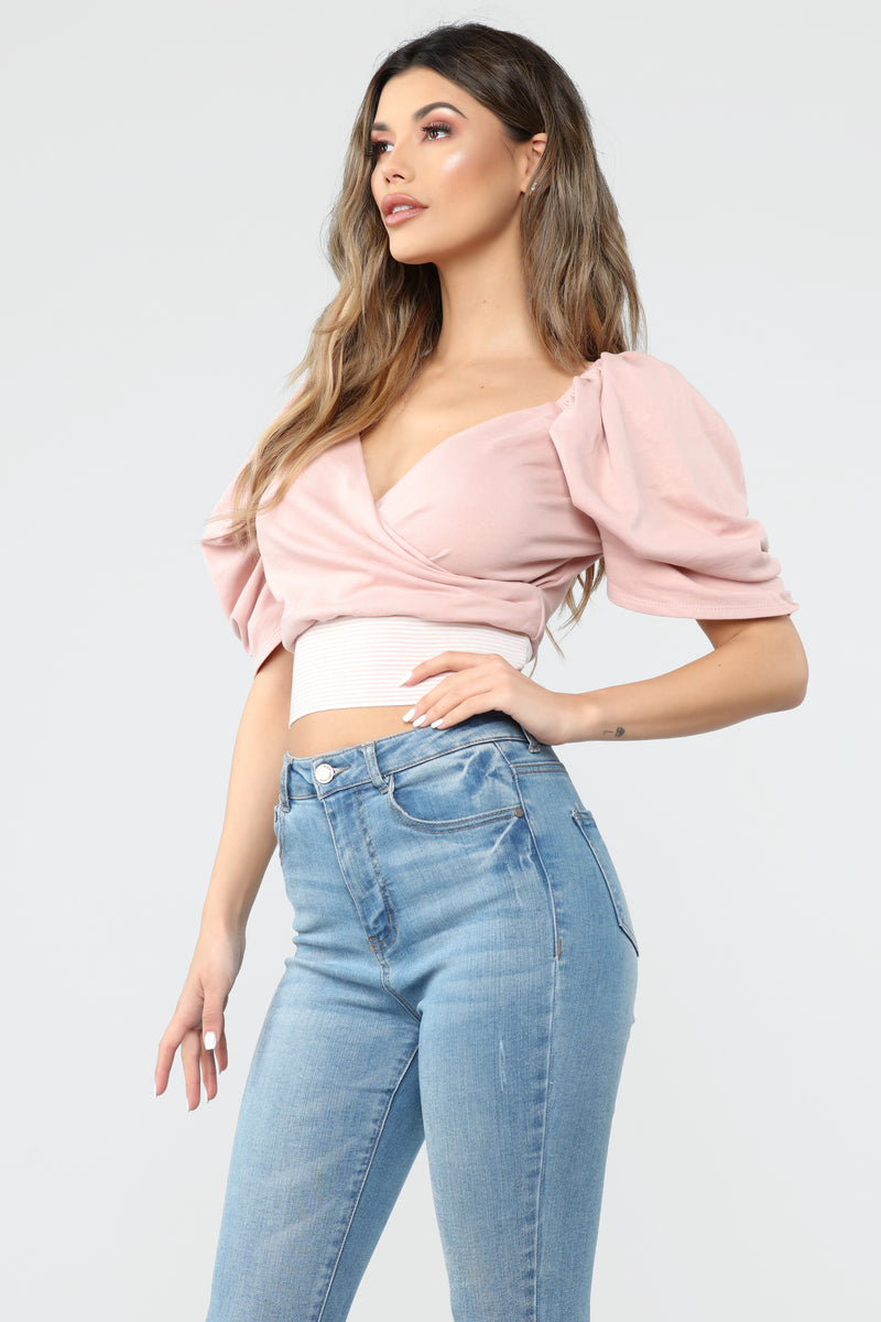 Adrianna Puff Sleeve Top - Mauve | Fashion Nova, Knit Tops | Fashion Nova