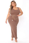 Mulberry Street Maxi Dress - Mocha