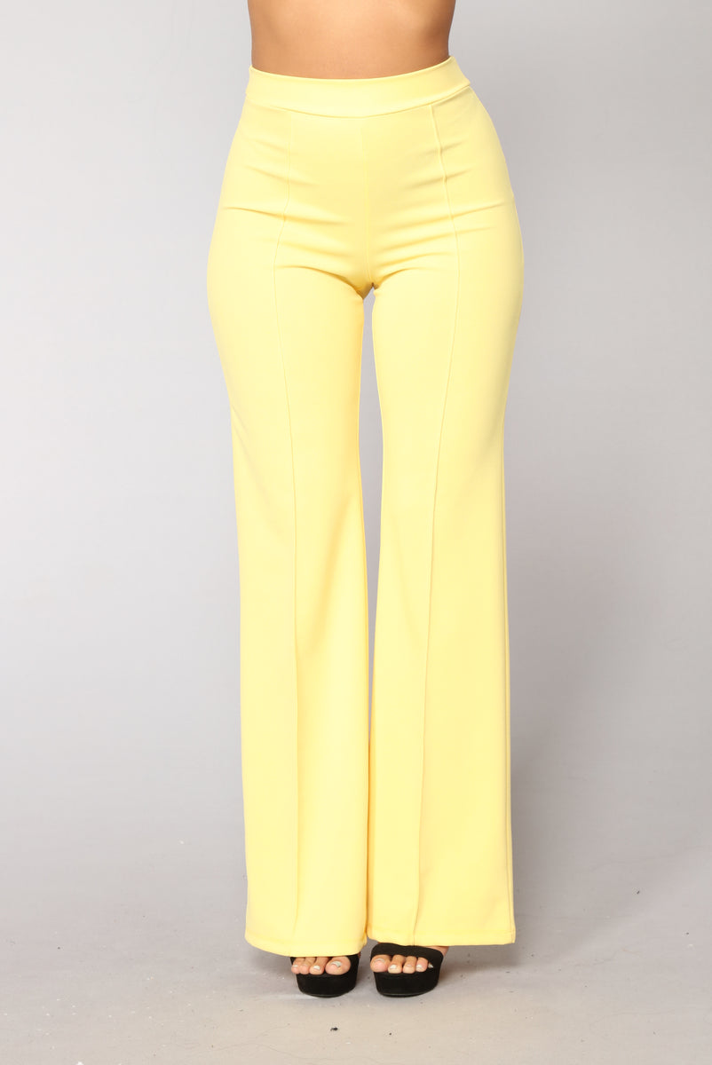 Victoria High Waisted Dress Pants - Yellow | Fashion Nova, Pants ...