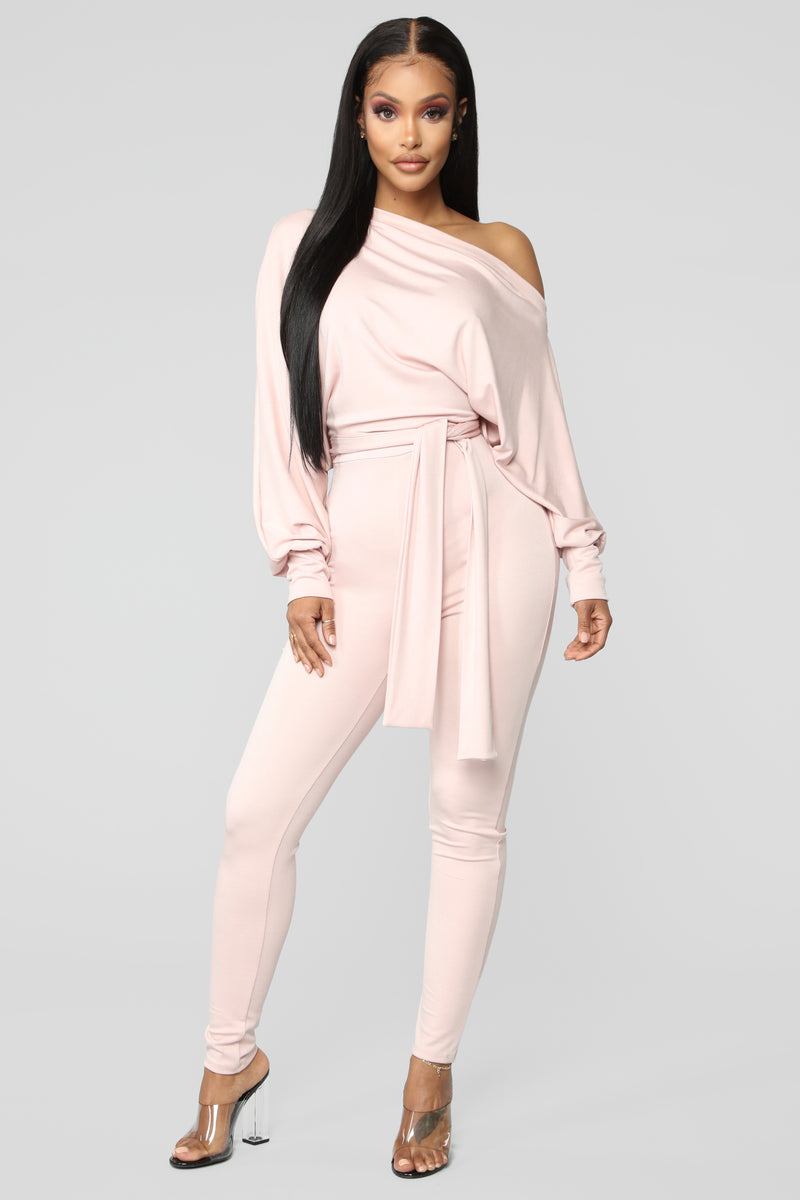 Pro Lounger Jumpsuit - Light Pink, Jumpsuits | Fashion Nova