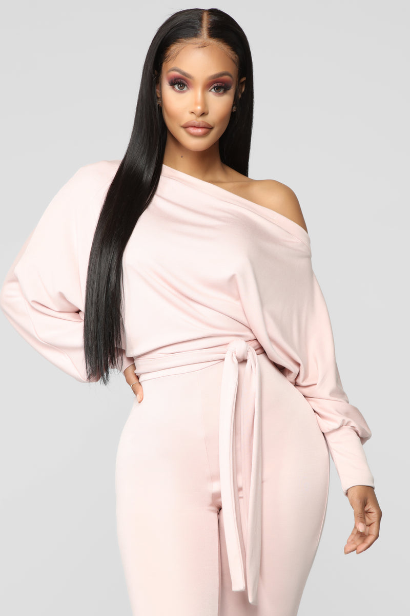 pink fashion nova jumpsuit