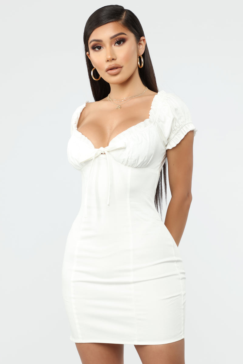 white long beach dress