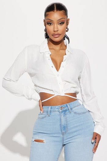 Love At First Sight Blouse - White