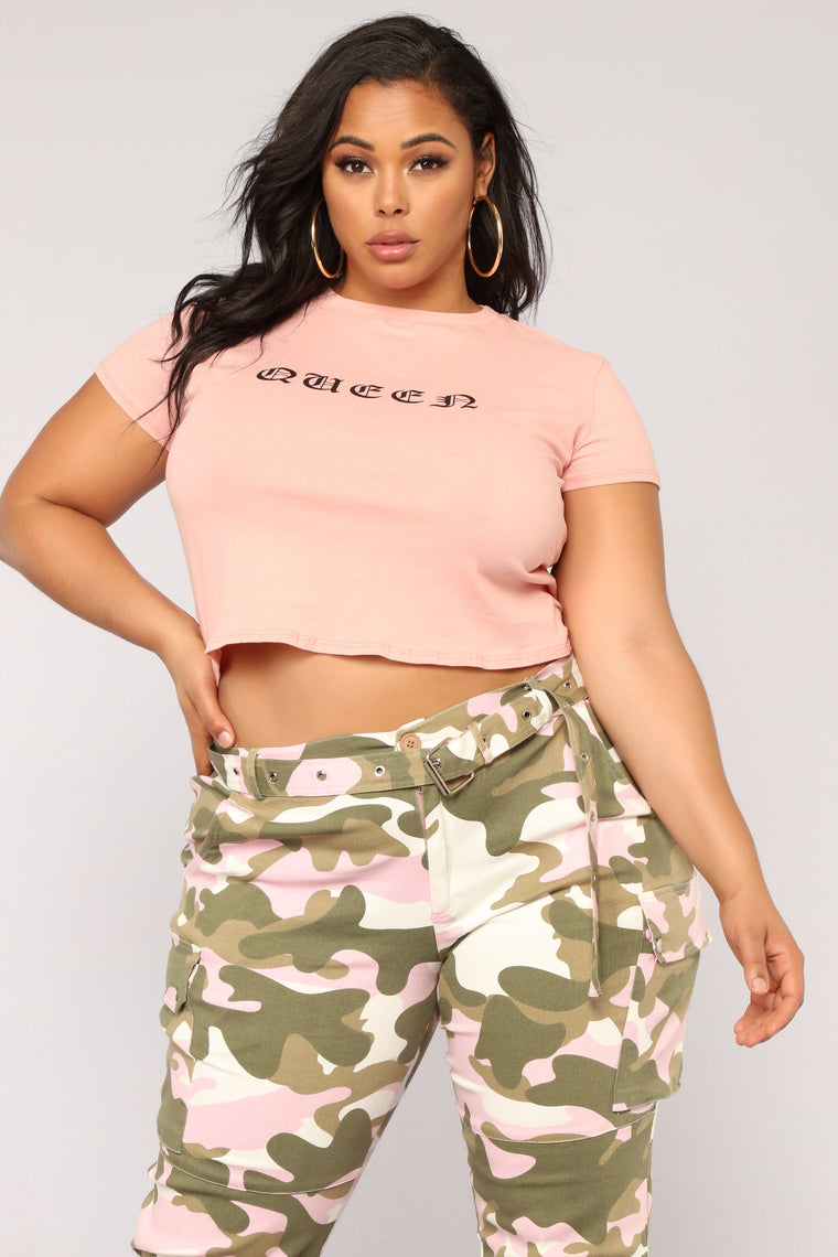 All Hail The Queen Tee - Dusty Pink - Graphic Tees - Fashion Nova