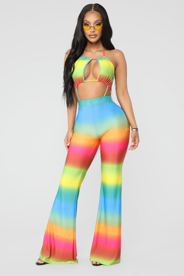 rainbow dress fashion nova