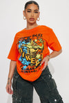 Mikey The Ninja Turtle Graphic Tshirt - Orange