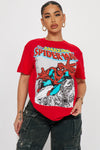 The Amazing Spiderman Graphic Tshirt - Red