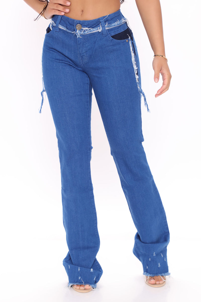 Stay Groovy Low Rise Bootcut Jeans - Blue | Fashion Nova, Jeans ...