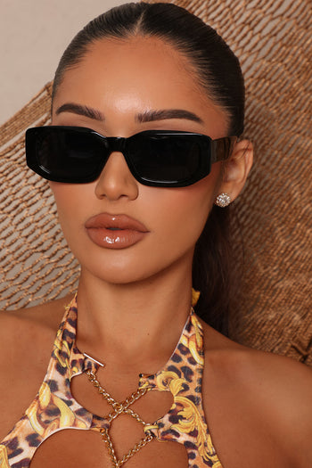 Same Day Different Girl Square Sunglasses - Black, Fashion Nova, Sunglasses