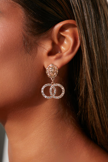 Women's Full of My Heart Earrings in Gold by Fashion Nova