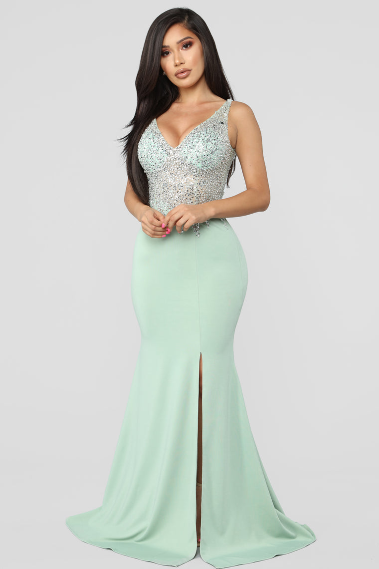 Night Under The Stars Embellished Gown 