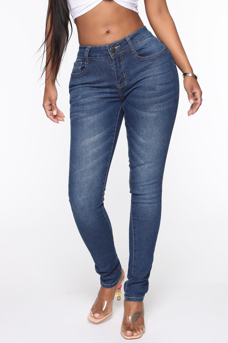 Kennedy Mid Rise Skinny Jeans - Dark Denim | Fashion Nova, Jeans ...