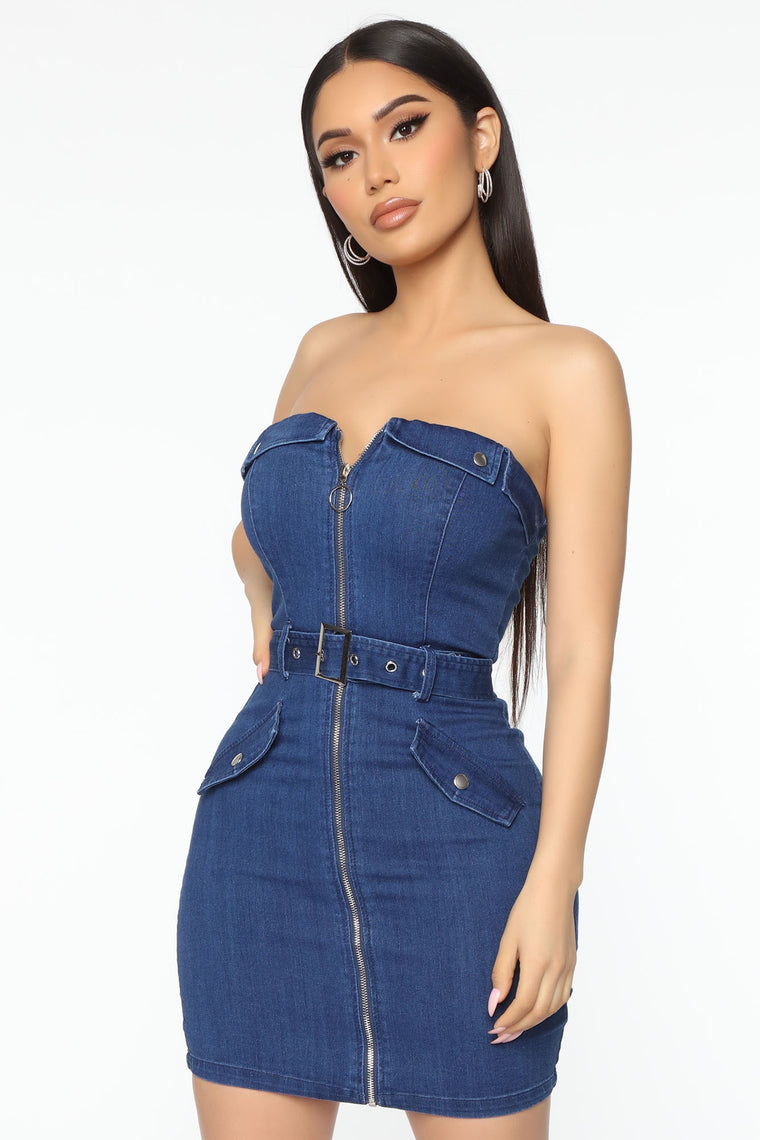 fashion nova jean dress