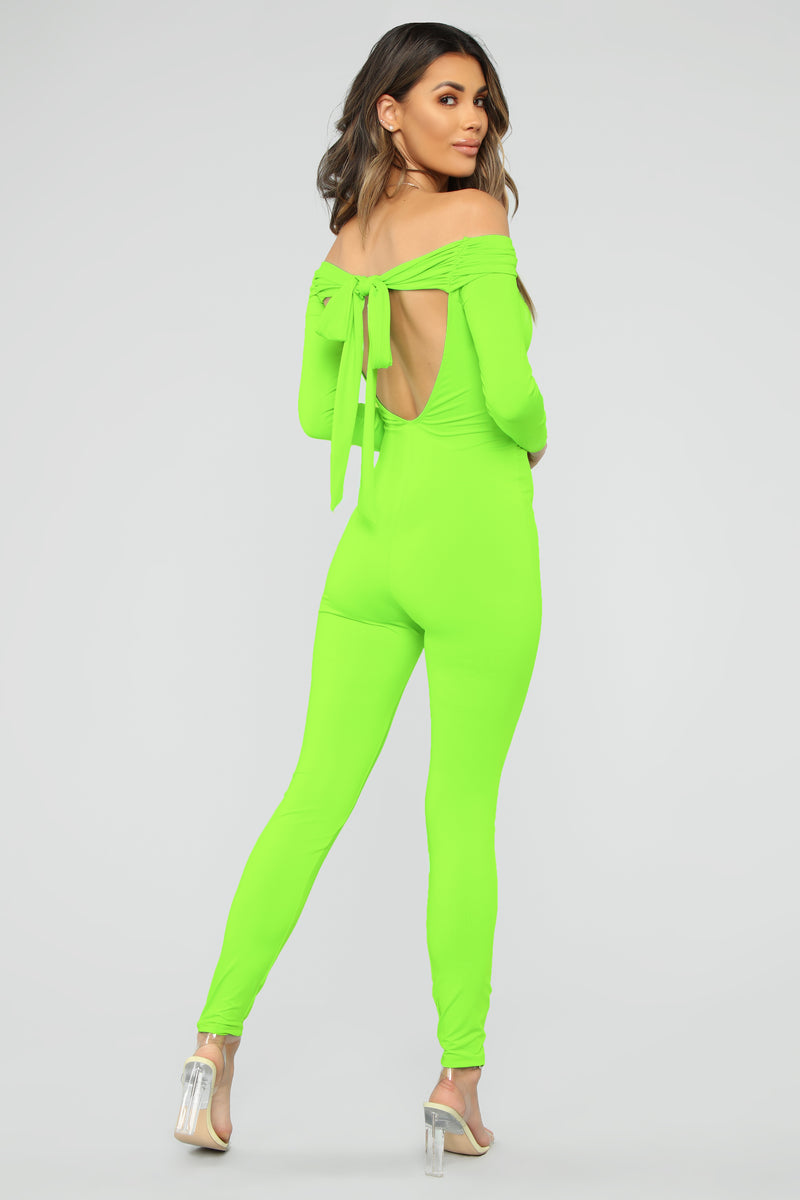 Ruched Up Cutie Jumpsuit - Neon Green | Fashion Nova, Jumpsuits ...