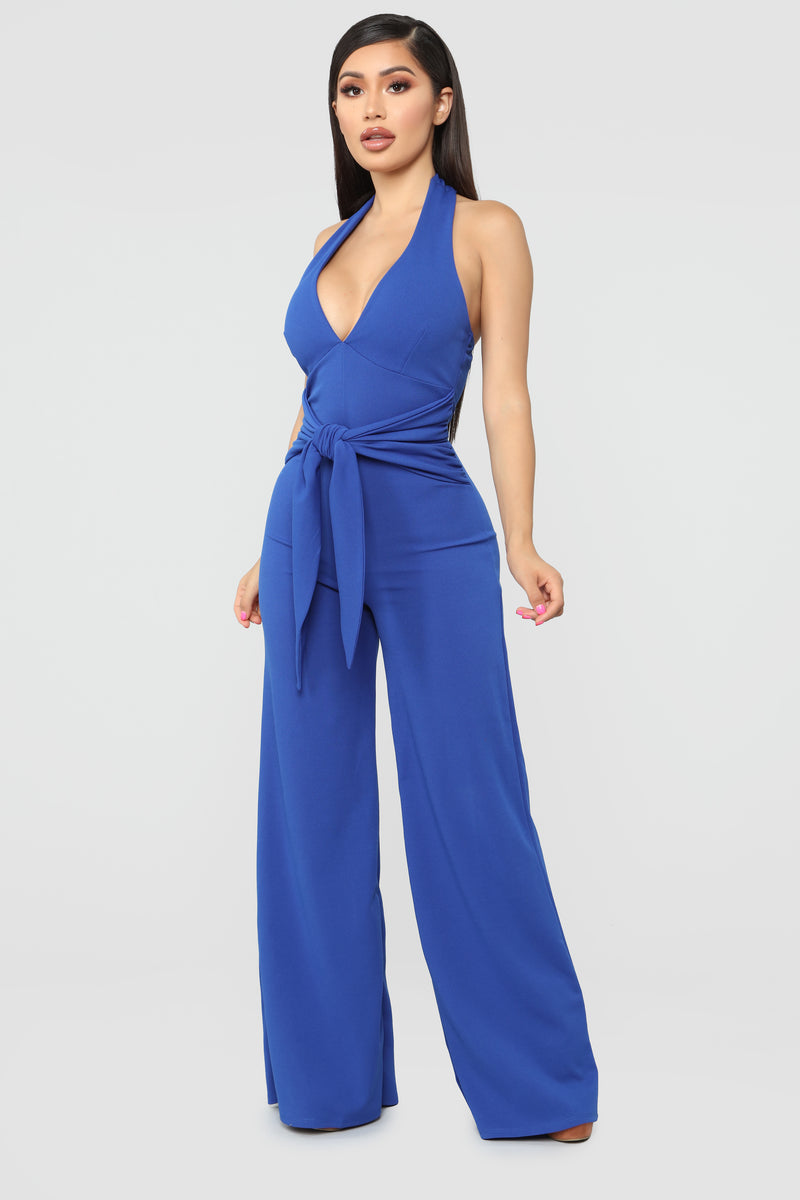 Olesya Halter Jumpsuit - Royal | Fashion Nova, Jumpsuits | Fashion Nova