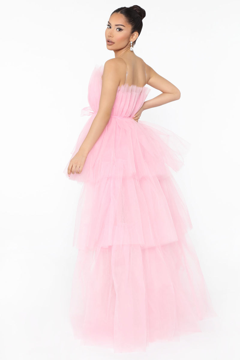 Exclusive After Party Tulle Maxi Dress - Pink | Fashion Nova, Dresses ...