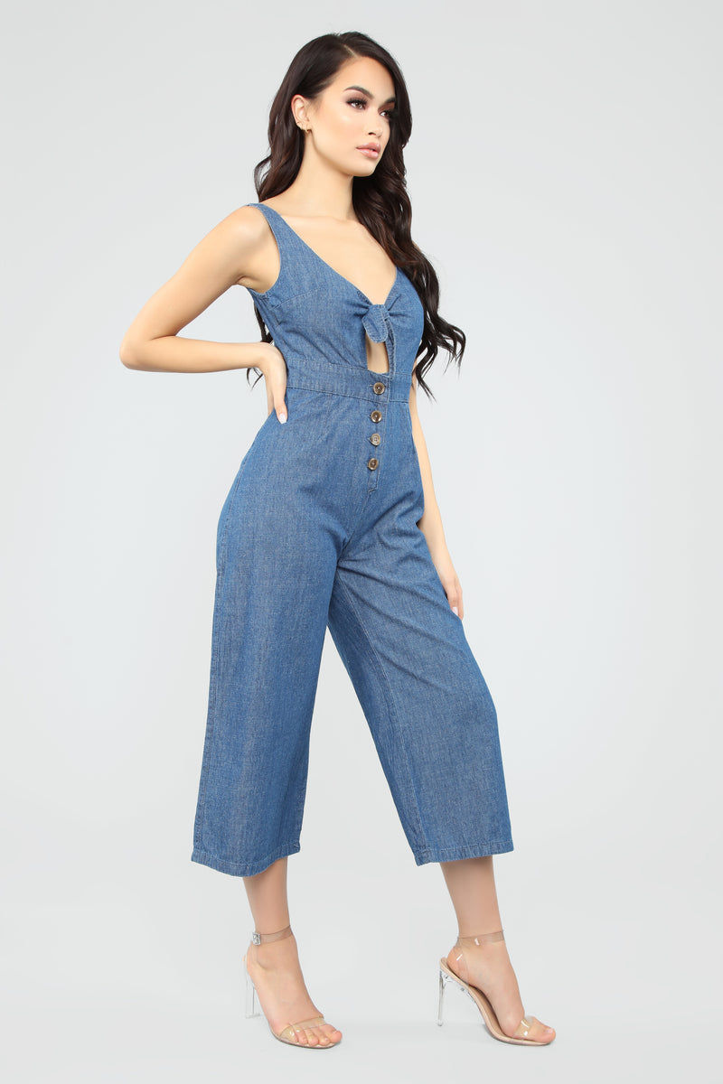 Maylee Denim Jumpsuit - Dark Wash | Fashion Nova, Jumpsuits | Fashion Nova